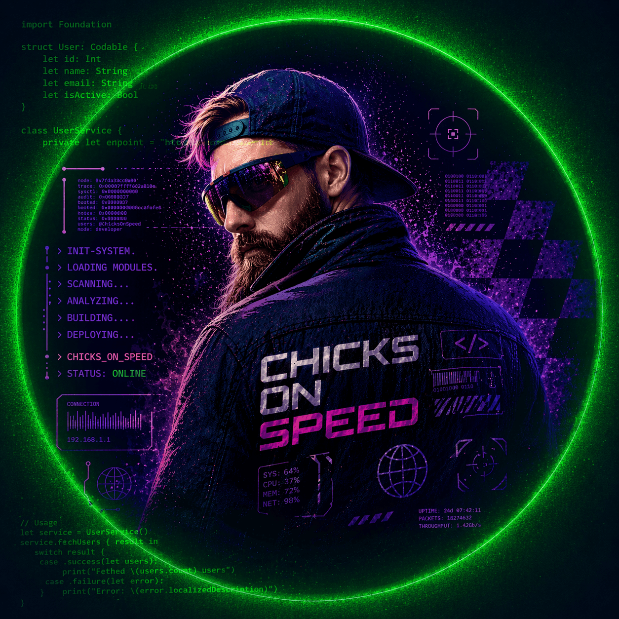 Chicks on Speed profile artwork